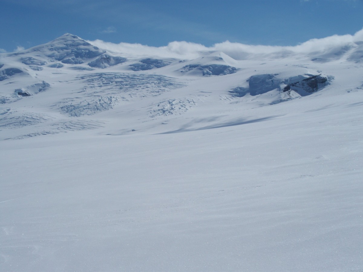 Looking up from below the summit of Regal Mountain.