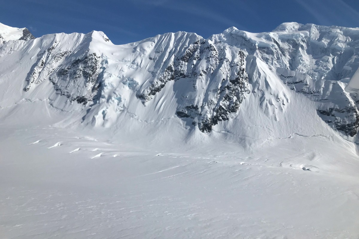 Looking out at the Dora Keen ski zone.