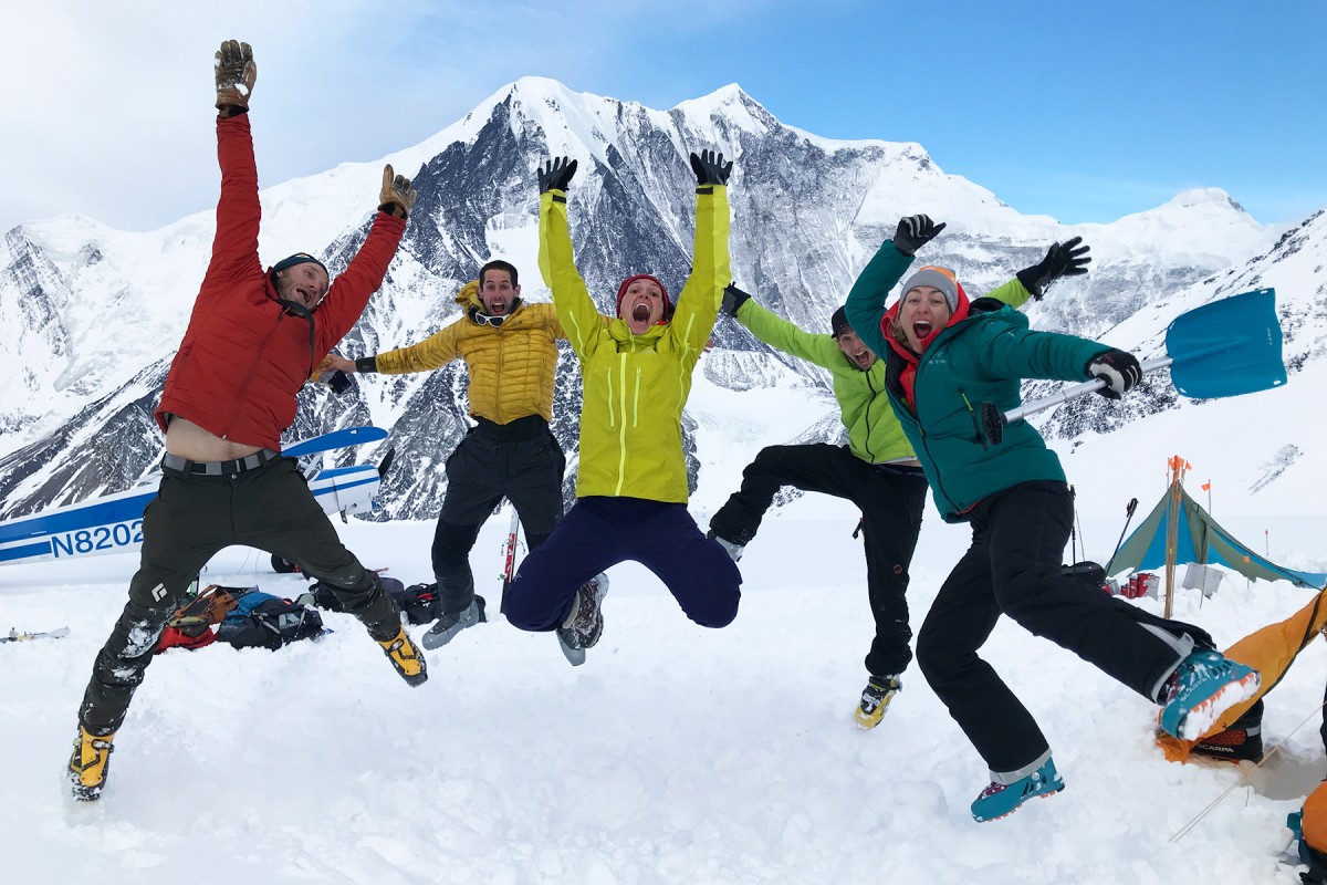 Everyone is excited to climb Mt. Hayes, up here in Alaska.