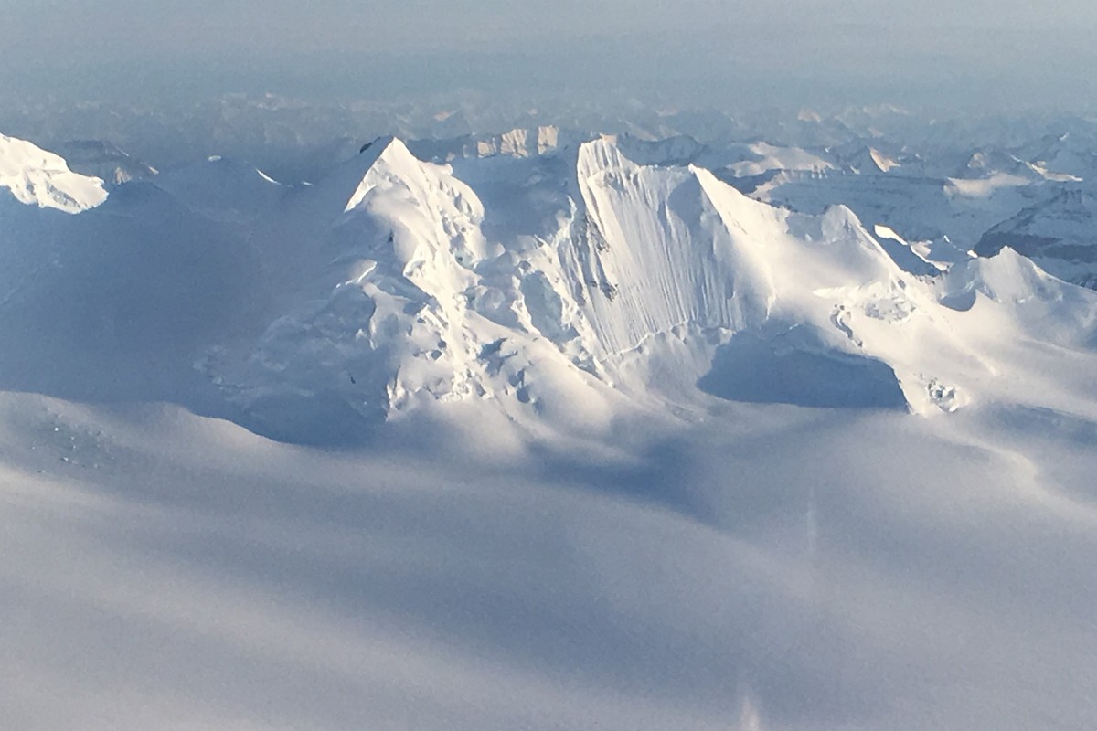 In Wrangell-St. Elias National Park Little Deborah sits along Chisana Glacier.