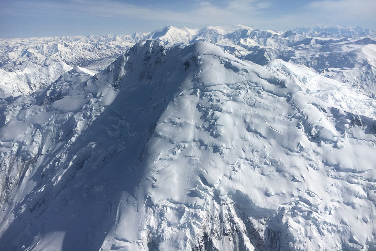 Mt. Natazhat sits on the Canadian border and in Wrangell-St. Elias National Park. It's a mountaineering experience.