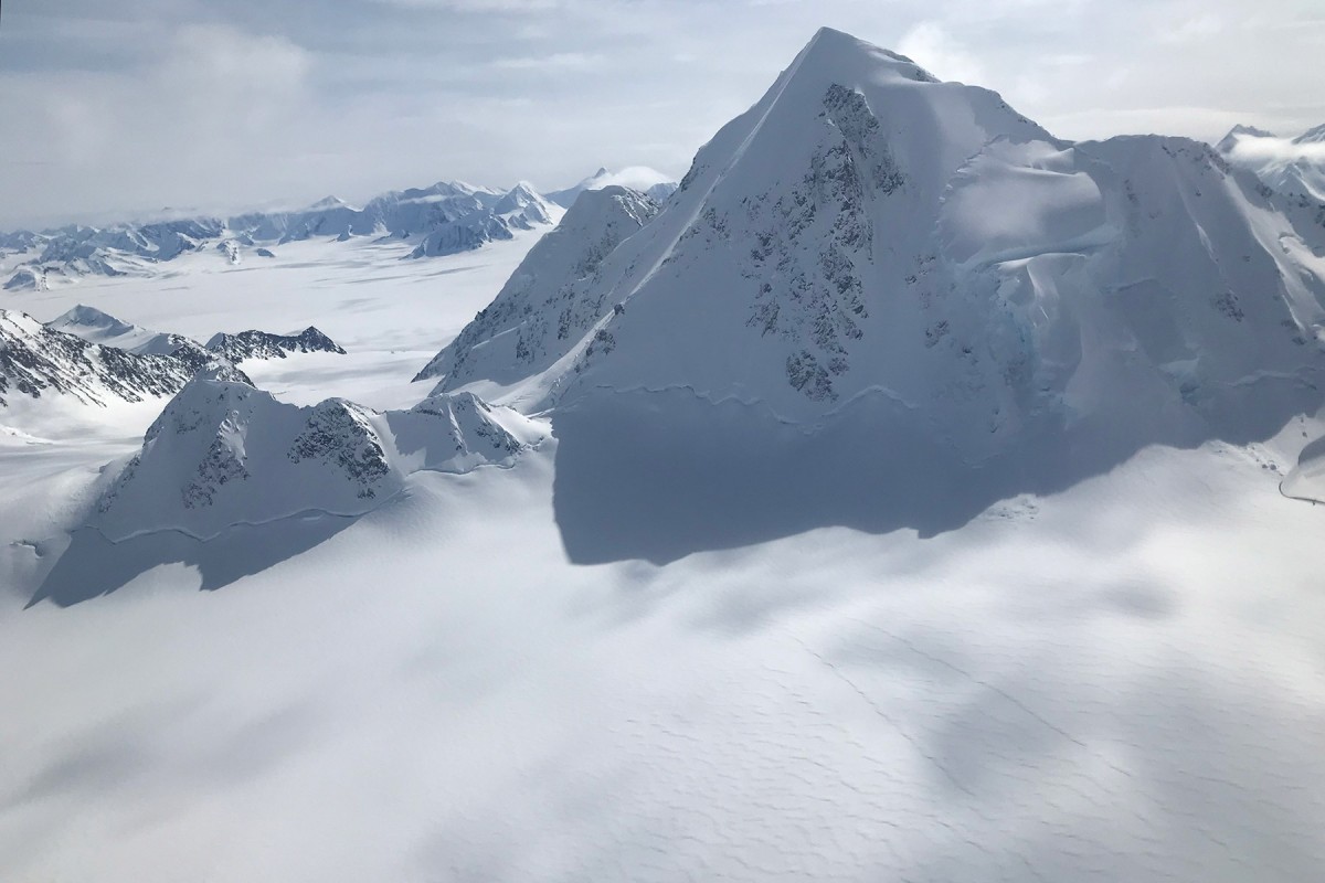Nelchina Glacier ski camp zone in the Chugach Mountains, outside Valdez