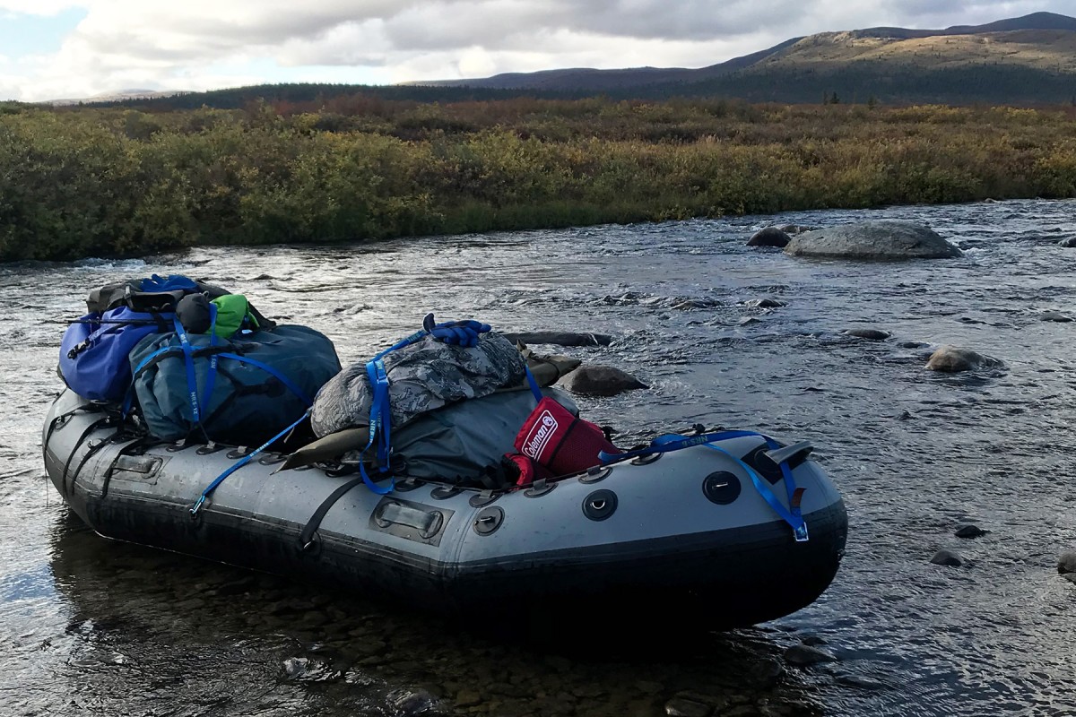 Raft in the Charley River.