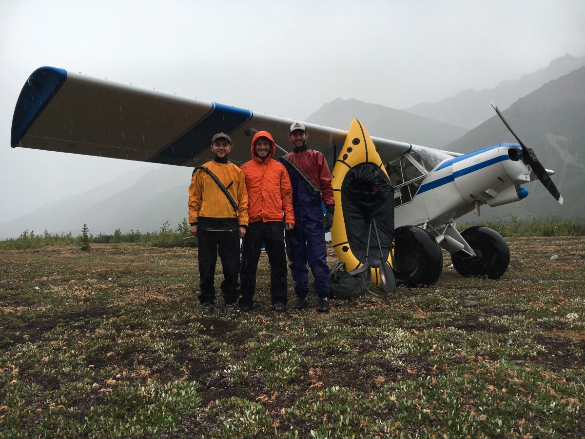 Packrafting the Robertson River, in the Eastern Alaska Range.