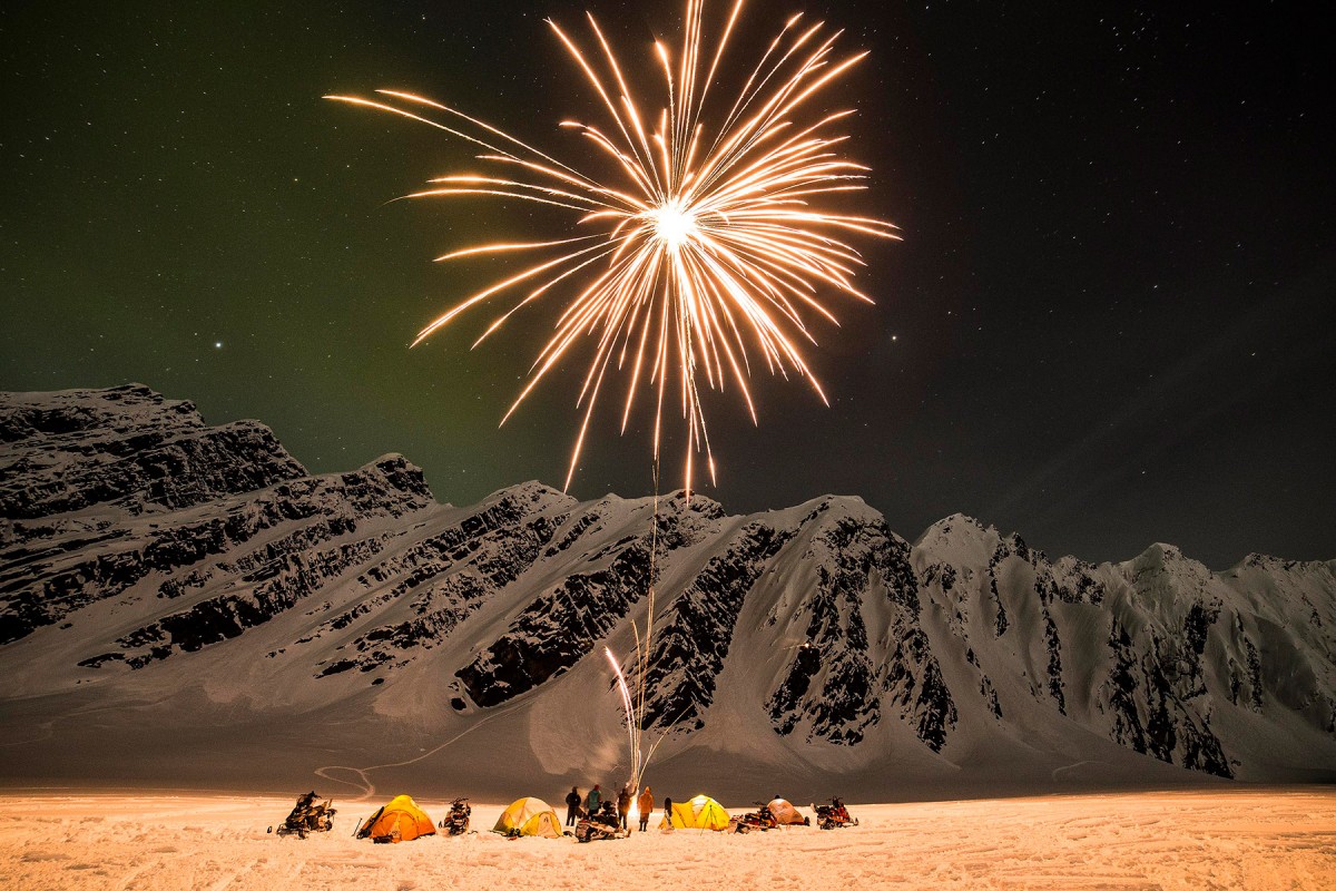 Playing with fireworks while doing ski camp in the Books