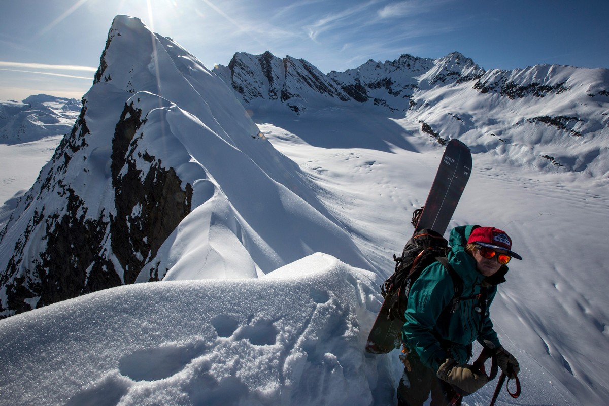 While ascending the route, doing a glacier ski camp at The Goat Zone, you stop to appreciate the Chugach.