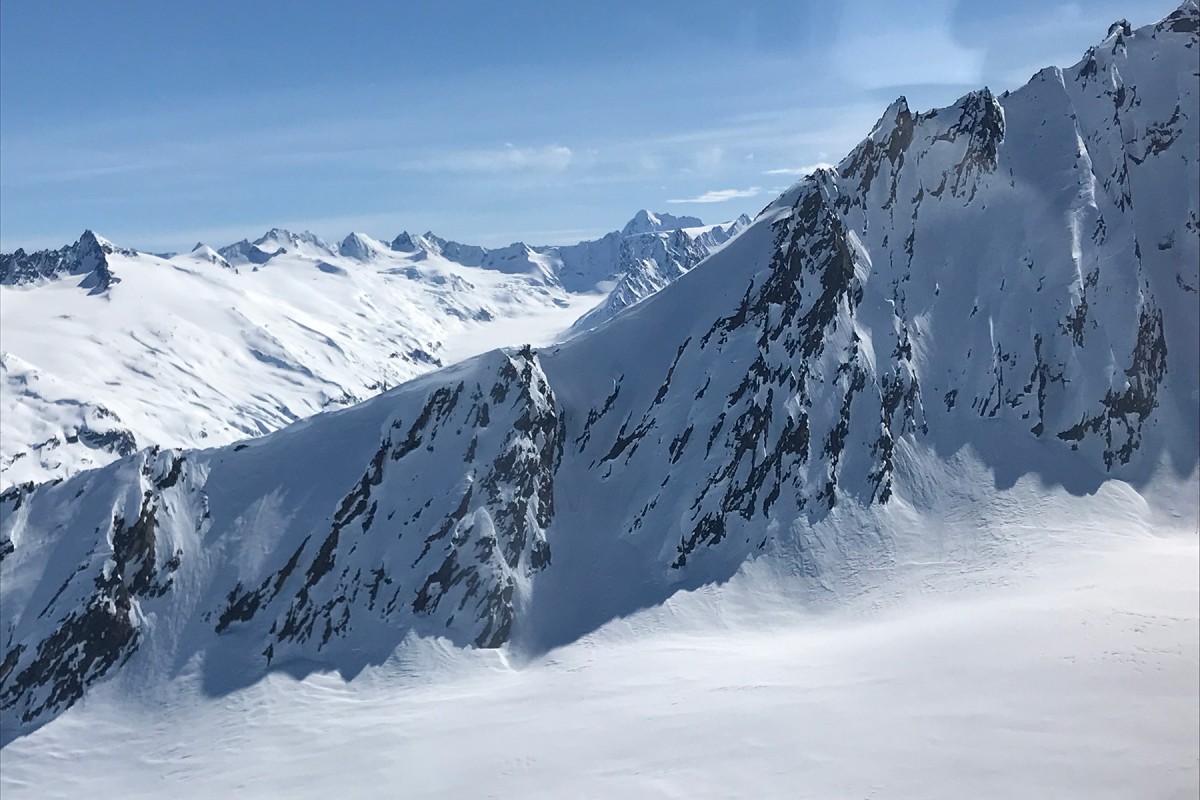 Valdez-Chugach Mountain ski plane flight out to Mohawk in the Chugach Mountains.