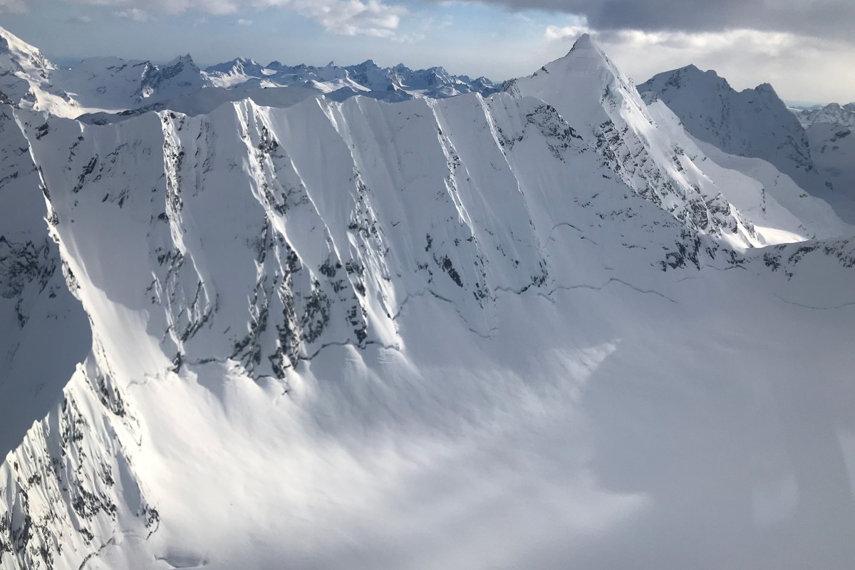 Pirate Spines glacier ski camp located in our Wrangell-St. Elias National Park zone.