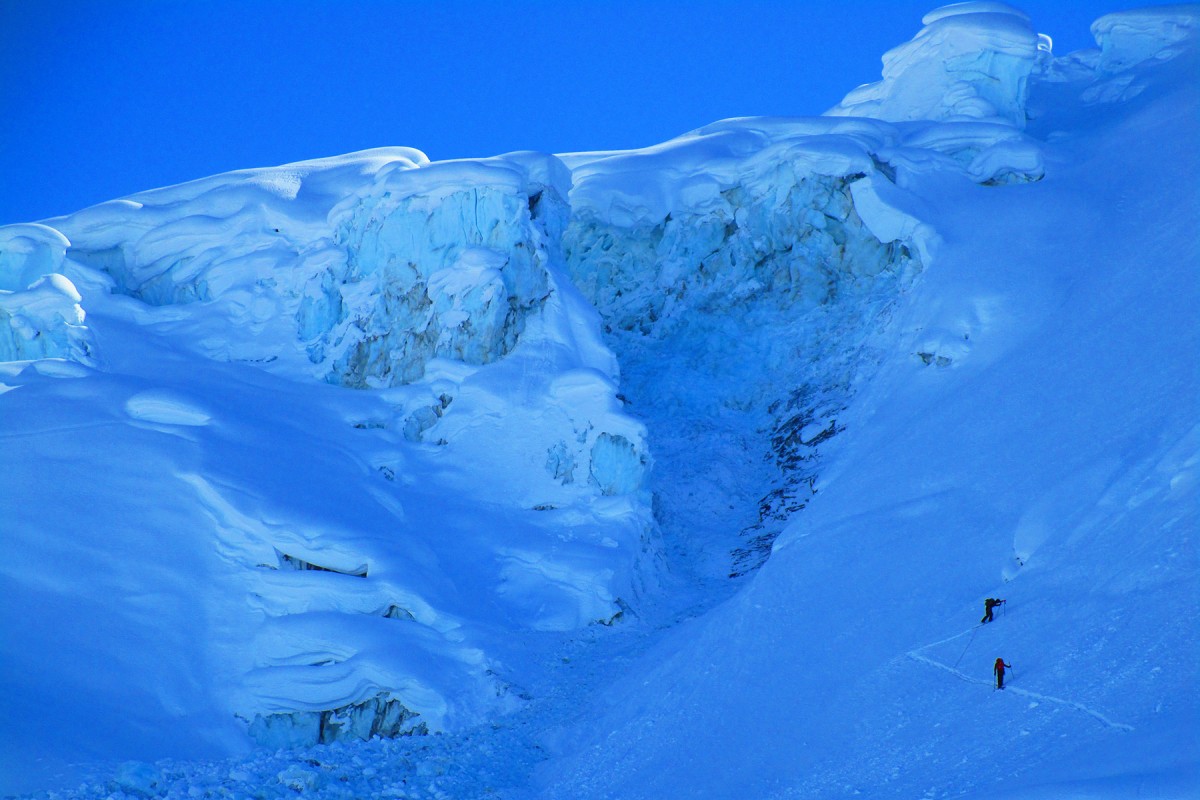 Chugach mountain big mountain backcountry ski runs